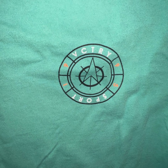 10 deep VCTRY sort green longitude long sleeve tee medium - Picture 3 of 4